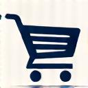 Icona di un carrello della spesa digitale.